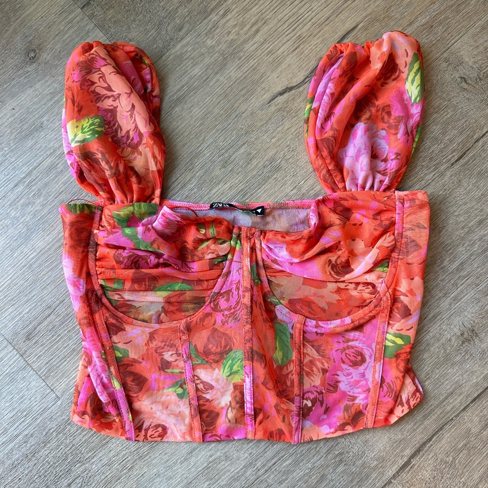 ZARA corset top NWOT